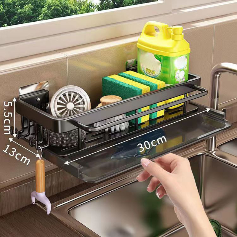 Kitchen Gadgets Needed - Estante de drenaje multifuncional montado en