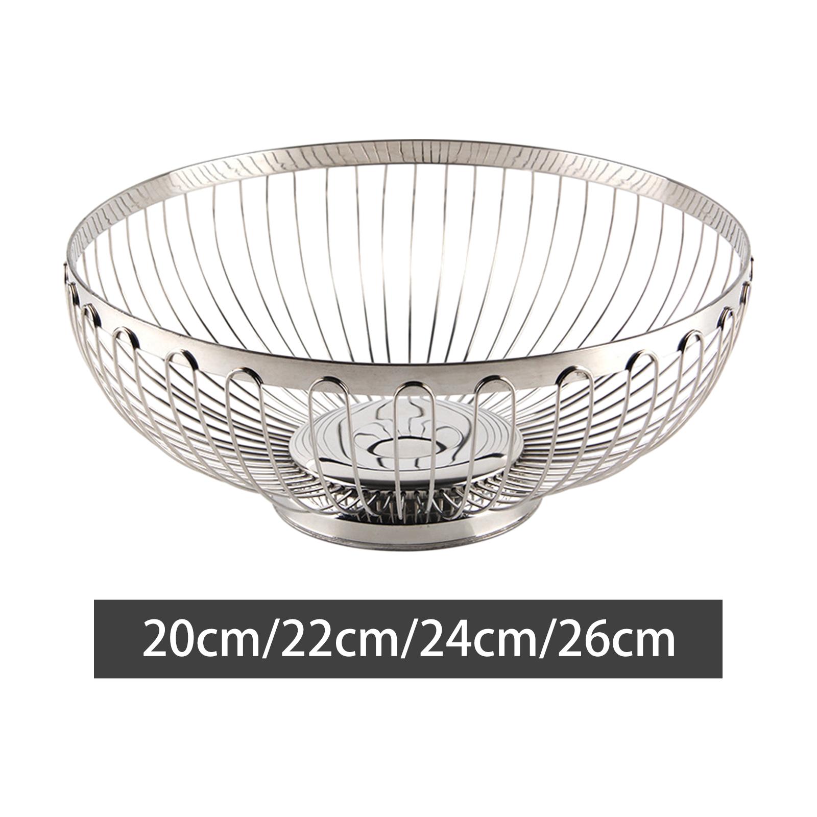 Kitchen Gadgets Modern - Cesta de frutas de acero inoxidable,