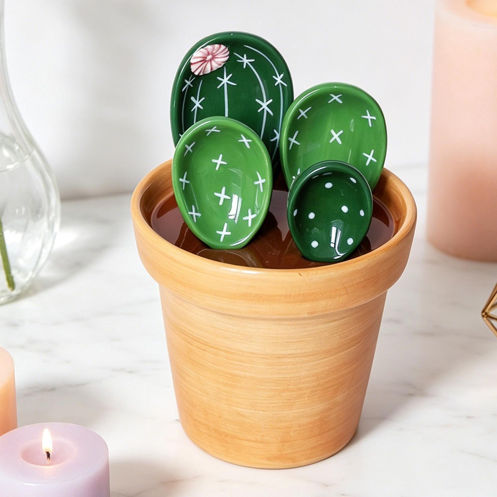 Kitchen Gadgets For Small Kitchens - Juego de Cucharas Medidoras de Cerámica