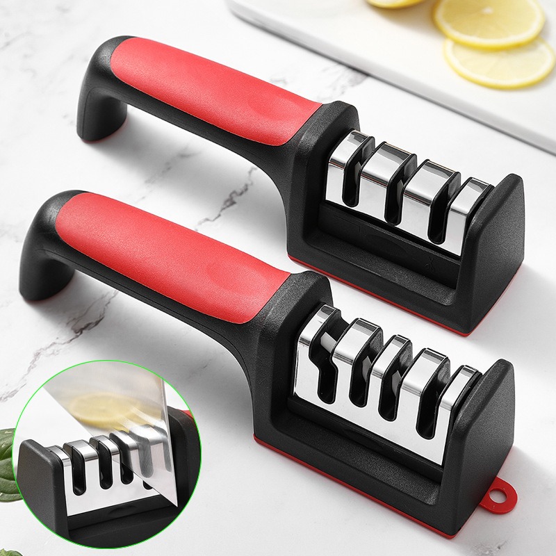 Kitchen Gadgets Needed - Afilador de Cuchillos de 3/4 Segmentos,