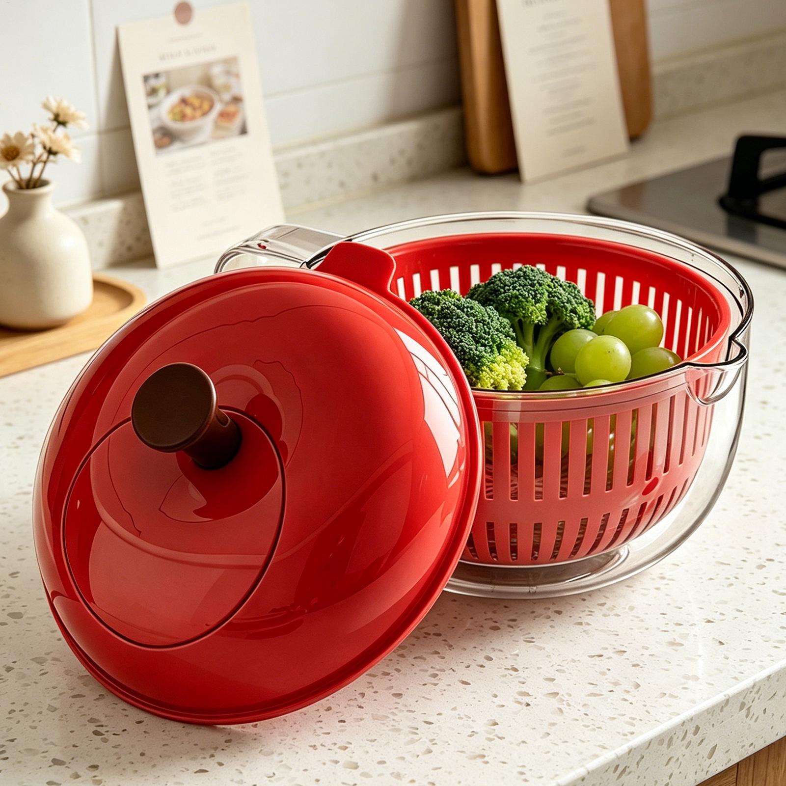 Salad Spinner - Cesta Escurridora Manual para Frutas y