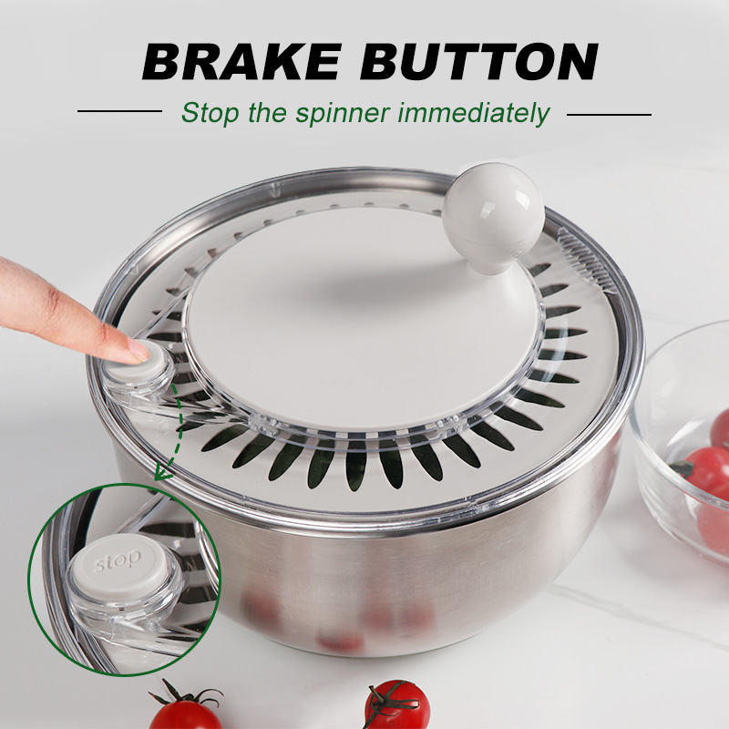 Cuenco giratorio de lechuga pe - Salad Spinner reseña y precio