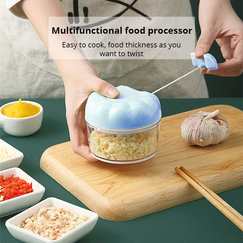 Trituradora Manual de ajo azul - Kitchen Gadgets Blender reseña y precio