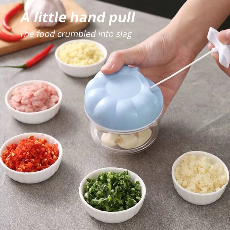 Trituradora Manual de ajo azul - Kitchen Gadgets Blender reseña y precio