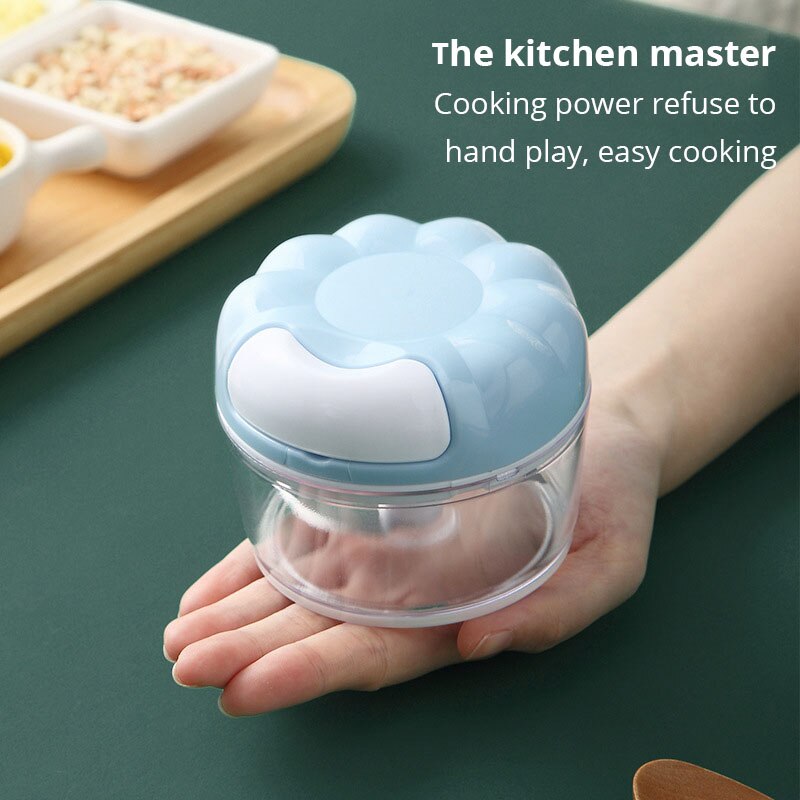 Trituradora Manual de ajo azul - Kitchen Gadgets Blender reseña y precio