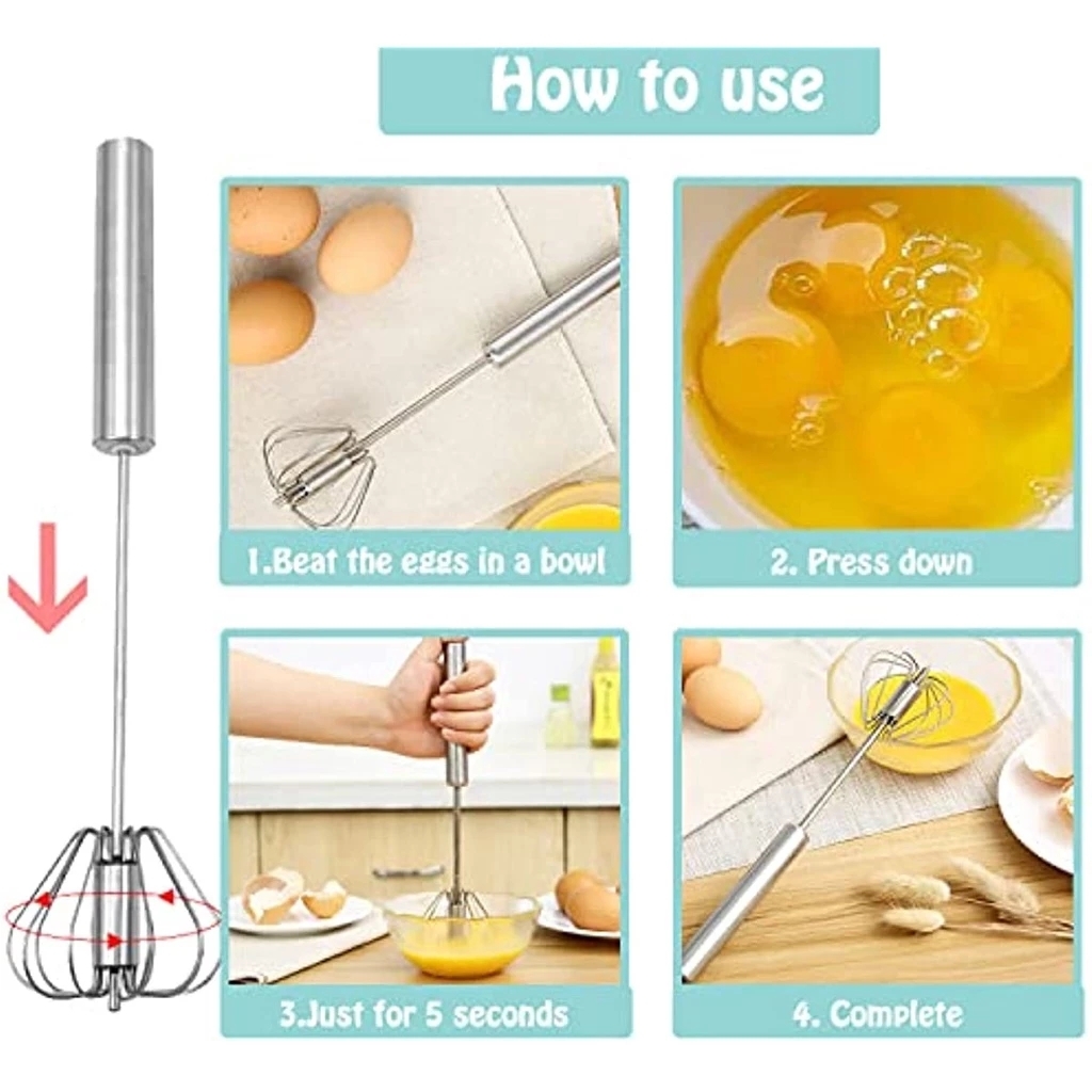 Batidor de huevos de acero ino - Kitchen Gadgets Blender reseña y precio